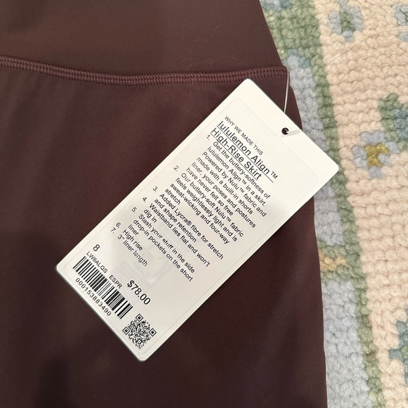 lululemon espresso align skirt - Picture 3 of 3